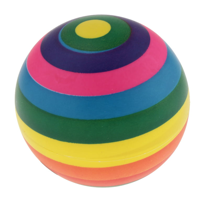 Great Lakes Sports Set of 12, Rainbow Fluff Balls (Lightweight Versions of  Yarn Balls), 3-1/2 Diameters