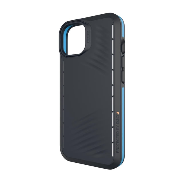Funda Gear4 Vancouver Snap compatible con MagSafe para iPhone 13 - Negro/Azul