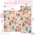 thumbnail image 5 of Pioneer Flower Floral Print Pattern Toddler Nap Mats for Kids Preschool,Sleeping Mat Bag or Kids,Toddler Sleeping Bag,Toddler Nap Mat or Daycare, 5 of 6