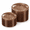 Brown, variant on Brown Disposable Hammered Plastic Party Plates, 200 Count Total (100 Dinner, 100 Salad)
