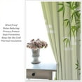 thumbnail image 5 of Green Leaf Curtains, Japanese Forest Plant Oriental Abstract Bamboo Tree Living Room Bedroom Blackout Decorative Curtains 2 Panel Set, 26x84 Inches. Lime Green, 5 of 6