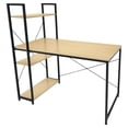 thumbnail image 3 of Escritorio Minimalista de Madera Natural y Silla Ergonómica Houzer Azul Ajustable, 3 of 7