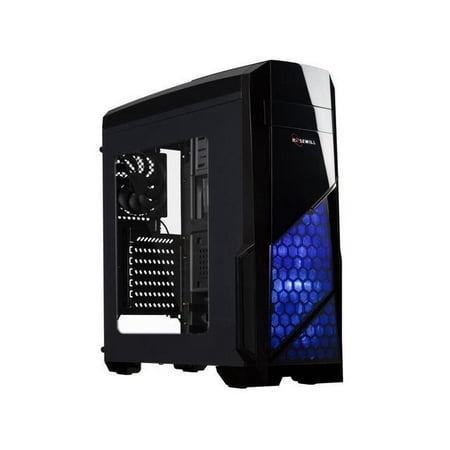 ROSEWILL GAMING ATX Mid Tower Computer Case, Supports up to 380 mm long VGA