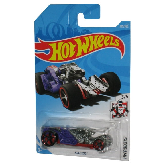 Hot Wheels HW Robots 3/5 (2017) Purple Spector Toy Car 285/365