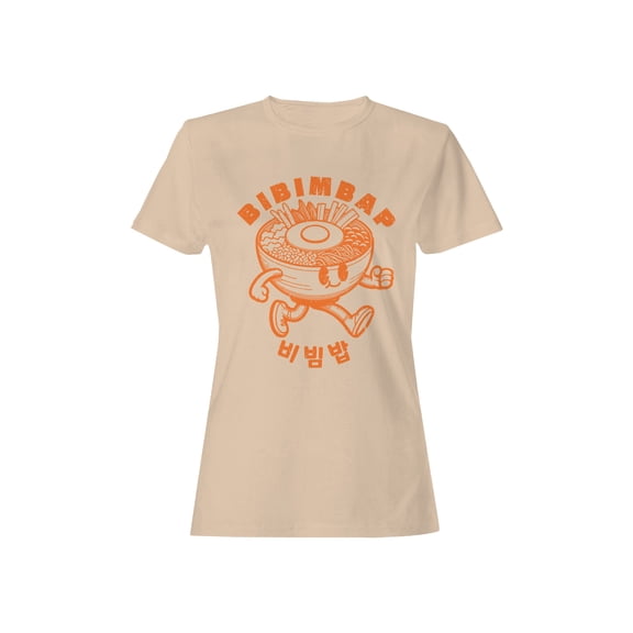Bibimbap Cartoon with Korean Text Women's T-shirt