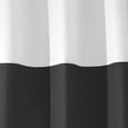 thumbnail image 7 of iDesign Zeno Fabric Shower Curtain, Standard 72" x 72", Black White, 7 of 7