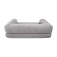 thumbnail image 3 of Sherry Kline Sherpa Couch Style - 3-Sides Bumper Dog Bed - Grey, 3 of 5