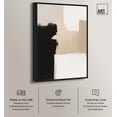thumbnail image 2 of Beige and Black I Canvas Neutral Wall Decor by Art Remedy, Black Frame, 30 x 45, 2 of 7