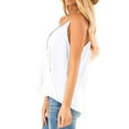 thumbnail image 5 of asdoklhq 2025 Summer Fall Womens Tops Clearance under $5 Fashion Sexy Casual Women Sleeveless Camis V-Neck Solid Ladies Tops Slim Vest White L, 5 of 8