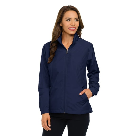 Tri-Mountain Lady Vital LWJ JL1400 Womens Polyester Full Zip Jacket - Navy - Large