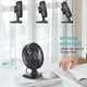 thumbnail image 3 of Small USB Desk Fan, Quiet Fan for Home Office, 3 Settings, Super Airflow, Low Noise, 40 Tilt, 1.1m Cord, USB Plug (Black White), 3 of 5