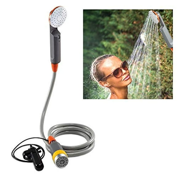 IVATION Portable Shower with 3.7V Pump & 6-Ft Hose for Camping & Outdoor Use