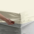 thumbnail image 3 of BedDecor 400TC 100% Egyptian Cotton 1 Pcs Fitted Sheet 15 Inches Solid Ivory Color Full Size, 3 of 3
