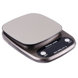 DMI - Digital Stainless Steel Kitchen Scale 5.7 x 7.3 in, Gray 