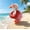 A004- Red, variant on Porch Goose Summer Outfit, Lawn Goose Hat, Patio Goose Sunglasses, Porch Goose Dress, Goose Swimming Ring, Decorative Accessory Set for Outdoor Goose Statue, Coastal Beach Themed