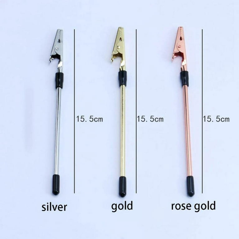1pc Jewelry Clasp Helper With Multi-function Clip And Strong Elastic Metal  Band, Featuring Teeth And Crocodile Clip Design, Can Be Used As Bookmark  Clip, Fastener Assistant, Easy To Carry And Use