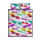thumbnail image 5 of Juego de cama edredón con estampado de libélulas de colores, 5 of 5