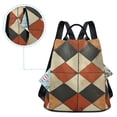 thumbnail image 5 of FORMRS Women's Travel Backpack Purse Anti-Theft Hidden Pockets Casual Shoulder Bag, Checkered Pattern, 5 of 7