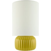 Livabliss Vadso Traditional Accent Table Lamp, 15-inch, Yellow
