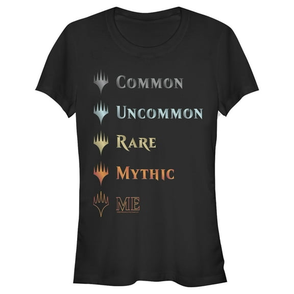 Junior's Magic: The Gathering Best Card List Graphic Tee Black X Large