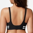 thumbnail image 3 of Gaukiv Womens Jelly Bras Wirefree Push Up Seamless Comfort Gel Strip Underband Breathable Fit Black 32, 3 of 6