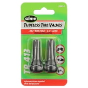 Slime Tubeless Tire Valves TR413 Replacement Black Rubber Valve Stem - 2080a