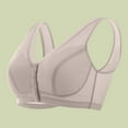 thumbnail image 7 of Womens Front Closure Bras Plus Size Breathable Summer Bralettes Old Women Full Coverage Padded Modest Bras Gray, 40BCD, 7 of 7