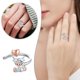 thumbnail image 4 of Anillo ajustable con diseño de vaca, accesorio de moda de alta gama para mujer y niña, ideal para regalo, 4 of 8