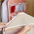 thumbnail image 6 of 16 Pockets Clear Over Door Hanging Bag Shoe Rack Hanger Underwear Socks Bra Closet Storage Tidy Organizer (Blue), 6 of 6