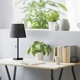 thumbnail image 3 of HAITRAL Two Set Black Modern Metal Lamp Pull Chain Light Table Reading Lamp, 3 of 7