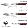 thumbnail image 2 of Set de Cuchillos de Cocina HOSHANHO Chef 20 cm Santoku 18 cm Pelador 9.5 cm, 2 of 7