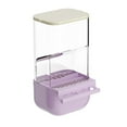 thumbnail image 3 of Comedero para pájaros sin desorden, contenedor de comida, estación de alimentación colgante, comedero automático para loros con percha para canarios, violeta, 3 of 8