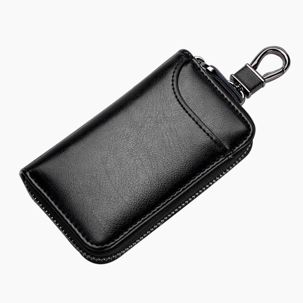 Elegant cowhide leather car keybag keyring key chain personalised for FORD