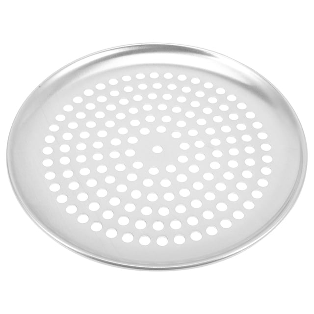 unbranded Redonda Para Pizza Con Agujeros De Acero Inoxidable Para Hornear Uniforme