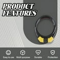 thumbnail image 4 of MELIVO Bike Lock,26.77" Bike Lock Cable,Cable Bicycle Lock Scooter Lock,Yellow, 4 of 7