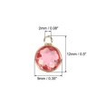 thumbnail image 2 of Unique Bargains Crystal Birthstone Charm, October Pendants Drop Bead Pink, for Jewelry Making, 20 Pack, 2 of 6