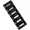 Black, variant on AxLabs String Surfer Brass Roller Saddles for Strat Style Bridges Gold Narrow 2-1/16 in.