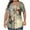 Khaki#02, variant on JTZGDY Plus Size Womens Summer Tops Dressy Square Neck Floral Printed Short Sleeve Ruched Pleated Flowy Tunic Blouse Loose Fit Casual Graphic Holiday Vacation Tees Shirt Black#01 XL
