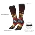 thumbnail image 4 of Xecao Casino King And Playing Cards Pattern Adult Stockings with Color-Block Design and 3D Print, Breathable Comfortable Hosiery for Daily Wear and Sports, 4 of 6