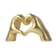 thumbnail image 3 of Escultura de mano de corazón, figura de gesto, regalo de cumpleaños, novedad, adorno de escritorio, estatua de de amor para Festival, dormitorio Oro, 3 of 8