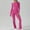 Hot Pink, variant on ZZwxWA Women's Long Sleeve Flared Jumpsuit Stretchy One Piece Backless Bodycon Playsuit Sexy Full Length Legging Rompers