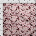 thumbnail image 3 of oneOone Cotton Poplin Maroon Fabric Tree Quilting Supplies Print Sewing Fabric By The Yard 56 Inch Wide, 3 of 4