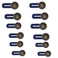 thumbnail image 1 of 12 Pack Pants Button Extender, Elastic Button Extender, Adjustable Waist Extender, Removable Seamless For Shirt, Dress, Trousers, Maternity Pants (bro, 1 of 3