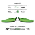 thumbnail image 3 of Superfeet Run Support High Arch Insoles - High Arch Support - Trim-To-Fit Carbon Fiber Orthotic Shoe Inserts for Running Shoes - Professional Grade - 9.5-11 Men / 10.5-12 Women, 3 of 6