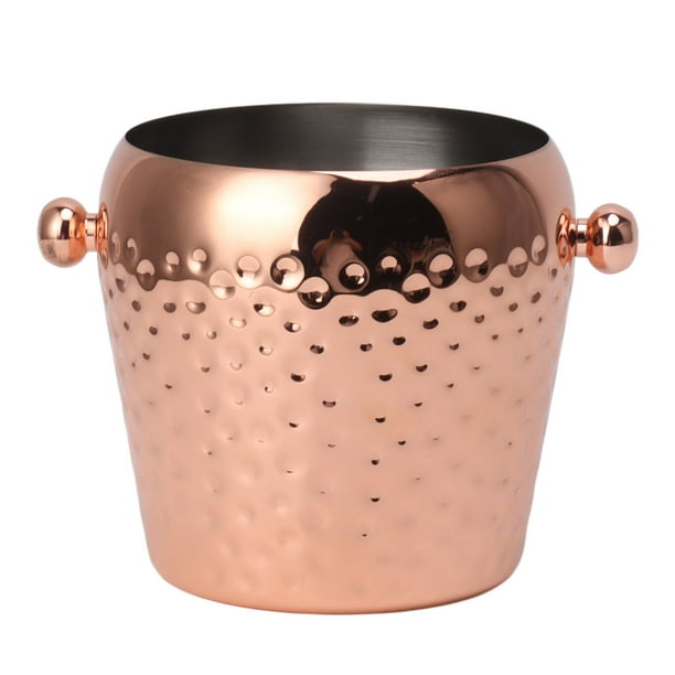 Cubo de hielo de acero inoxidable, cubo de hielo Mini cubo de hielo de acero inoxidable Cubo de hielo para vino confiable y duradero