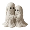 thumbnail image 2 of Halloween Ghost Figurine Ghost Statue, Spooky Sculpture Decoration, Halloween Creative Ornaments with Funny Face Expression for Fall Home Fireplace Garden Indoor Kitchen Party Porch, 3.54x3.93in, 2 of 9