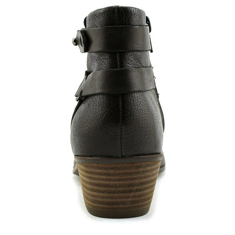 CLARKS Womens Narrative Spye Comet Leather Round Toe Ankle Black