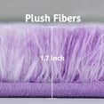 thumbnail image 6 of Softlife Super Soft Plush Tie Dye Velvet Rugs for Home Decor,Fluffy carpet For Living Room,Bedroom,5'x8',Dye Purple, 6 of 6