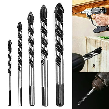 

VeliToy Triangular Multifunctional Drill Bits Alloy Bit Set for Tile Glass Wall 5/6/8/10/12mm