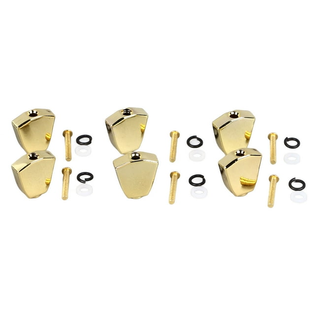 Metal Guitar Tuner Handle, 6 Pcs, Trapezoidal Design, Easy Installation, Accurate Tuning, Compatibility, For Most Guitars, Replacement Spare Tuner Peg